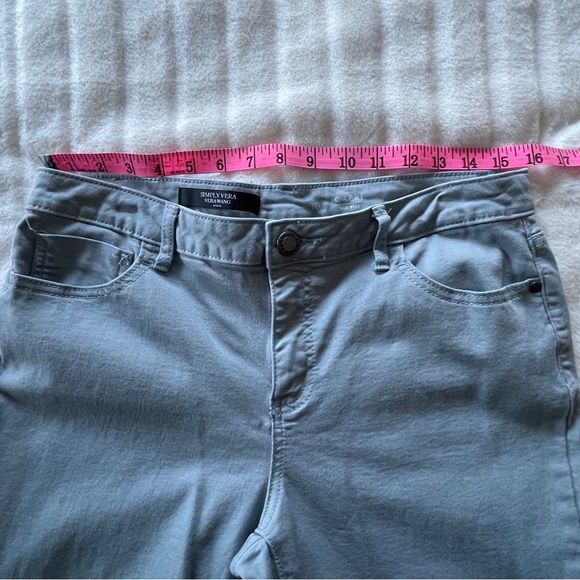 Simply Vera Vera Wang Capris Sz 10 Gray - Picture 7 of 10